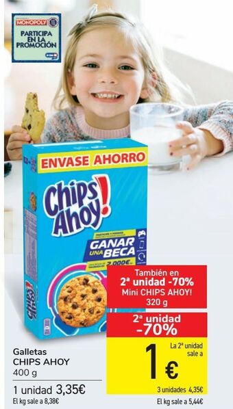 Carrefour Galletas chips ahoy oferta