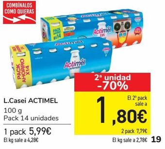 Carrefour L. casei actimel oferta