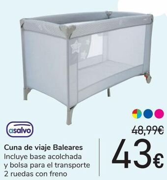 Carrefour Asalvo cuna de viaje baleares oferta