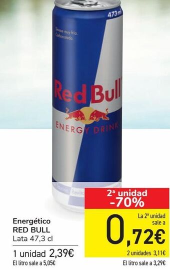 Carrefour Energéticos red bull oferta