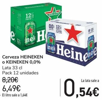 Carrefour Cerveza heineken o heineken 0,0 oferta