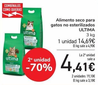 Carrefour Alimento seco para gatos no esterilizados ultima oferta
