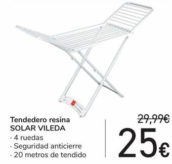 Carrefour Tendedero resina solar vileda oferta