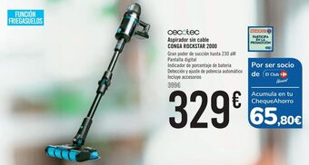 Carrefour Cecotec aspirador sin cable conga rockstar 2000 oferta
