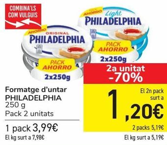 Carrefour Queso de untar philadelphia oferta