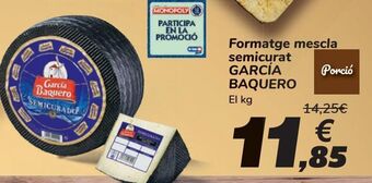 Carrefour Queso mezcla semicurado garcía baquero oferta