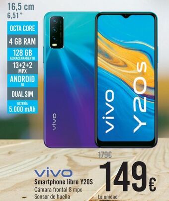 Carrefour Vivo smartphone libre y20s oferta