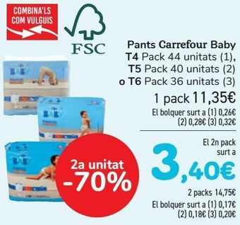 Carrefour Pants carrefour baby t4, t5 o t6 oferta