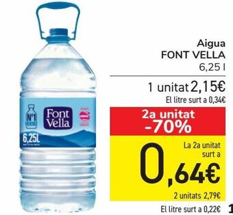 Carrefour Agua font vella oferta