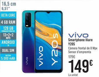 Carrefour Vivo smartphone libre y20s oferta