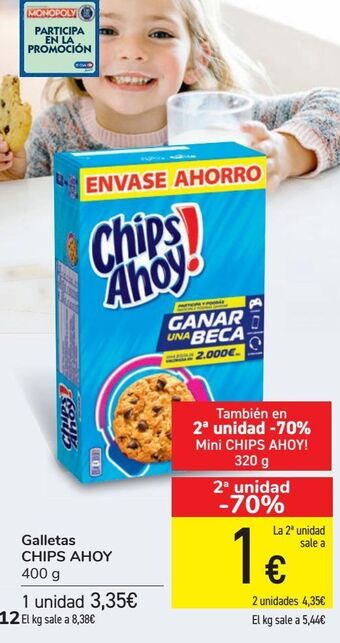 Carrefour Galletas chips ahoy oferta