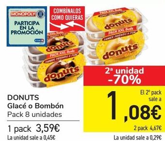 Carrefour Donuts glacé o bombón oferta