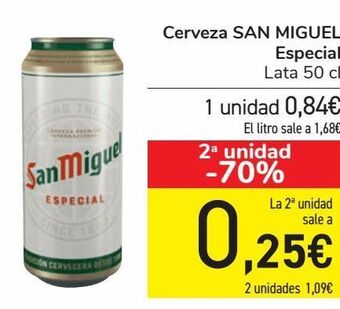 Carrefour Cerveza san miguel especial oferta