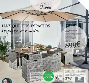 Carrefour Express Parasol lateral ronda 400 beige oferta