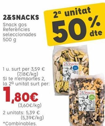 Kiwoko 2&snacks snack perro referencias seleccionadas oferta