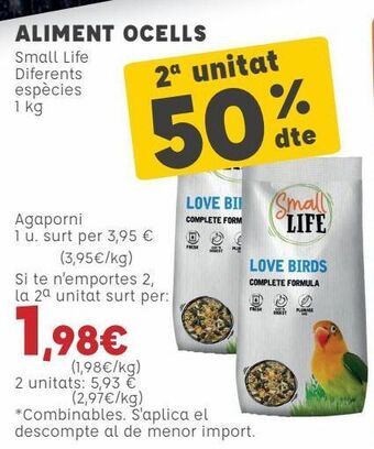 Kiwoko Alimento pájaro small life diferentes especies oferta