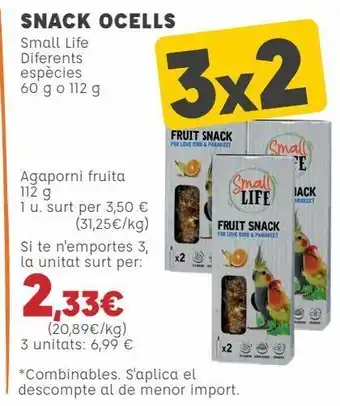 Kiwoko Snack pájaro small life diferentes variedades oferta