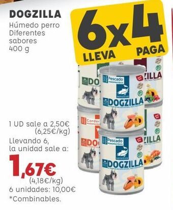 Kiwoko Dogzilla húmedo perro diferentes sabores oferta