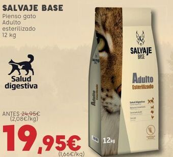 Kiwoko Salvaje base pienso gato adulto esterilizado oferta