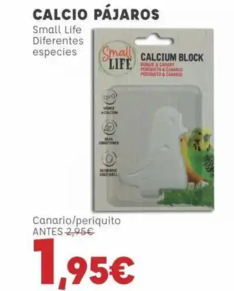 Calcio pájaros small life diferentes especies