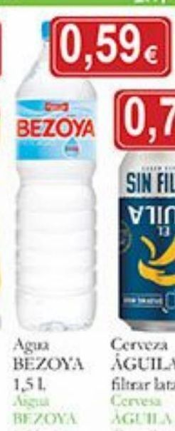 Supermercados Bip Bip Agua bezoya oferta