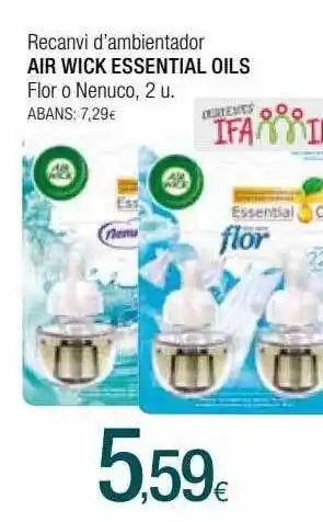 Condis Recanvi D'ambientador Air Wick Essential Oils Flor O Nenuco oferta
