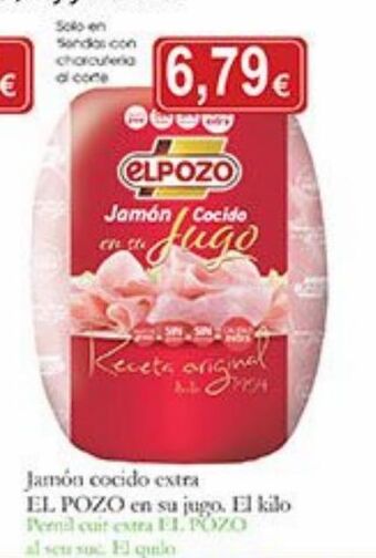 Supermercados Bip Bip Jamón cocido extra elpozo oferta