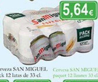 Supermercados Bip Bip Cerveza san miguel oferta