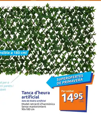 Action Tanca d'heura artificial Seto de hiedra artificial 90x180 cm oferta