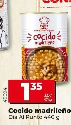 Dia Cocido madrileño dia oferta