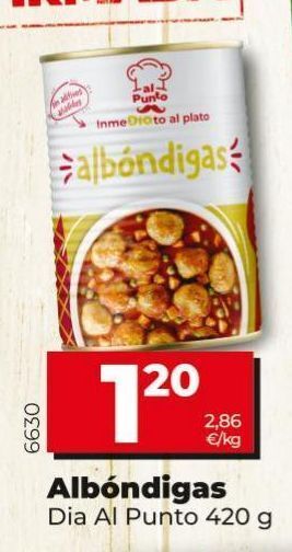 Dia Albóndigas dia oferta