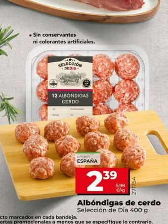 Dia Albóndigas de cerdo oferta