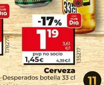 Dia Cerveza desperados oferta
