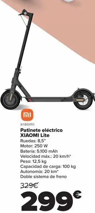 Carrefour Xiaomi patinete eléctrico xiaomi lite oferta