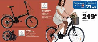Carrefour Bicicleta paseo city 45 26'' oferta