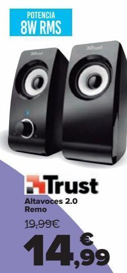 Carrefour Trust altavoces 2.0 remo oferta