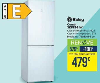Carrefour Balay combi 3kfe361wi oferta