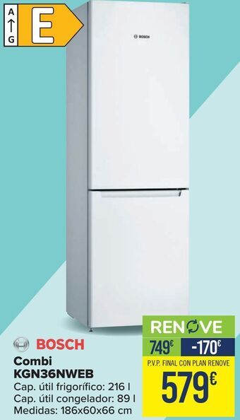 Carrefour Bosch combi kgn36nweb oferta