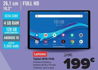 Carrefour Lenovo tablet m10 fhd oferta