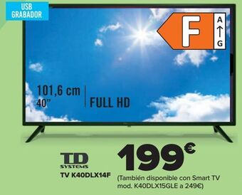Carrefour Td systems tv k40dlx14f oferta