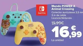 Carrefour Mando power a animal crossing oferta
