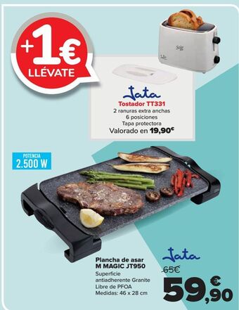 Carrefour Jata plancha de asar m magic jt950 oferta