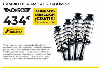 Feu Vert Amortiguadores monroe oferta