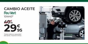 Feu Vert Cambio de aceite feuvert oferta