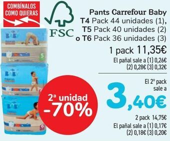 Carrefour Pants carrefour baby t4, t5 o t6 oferta