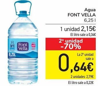 Carrefour Agua font vella oferta
