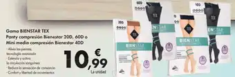 Carrefour Gama bienstar tex panty compresión bienstar 20d, 60d o mini media compresión 40d oferta