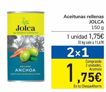 Carrefour Aceitunas rellenas jolca oferta