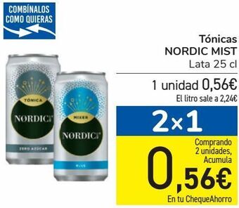 Carrefour Tónica nordic mist oferta