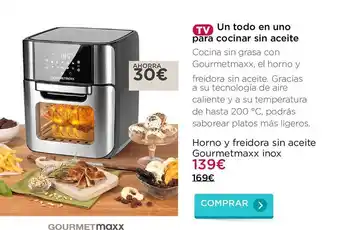 La tienda en casa Horno Y Freidora Sin Aceite Gourmetmaxx Inox oferta